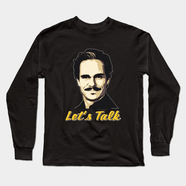 Better Call Saul, "Let's Talk," Lalo Salamanca (yellow version) Long Sleeve T-Shirt by CH3Media